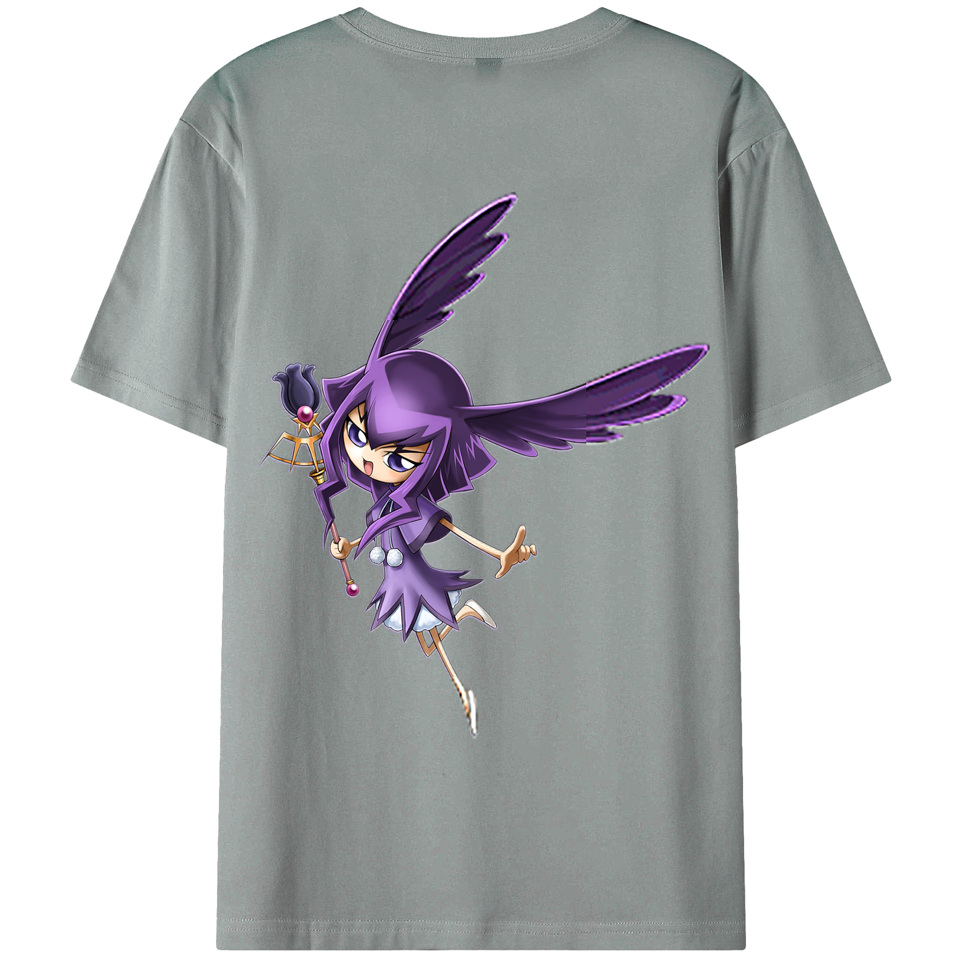 （画像用） 遊☆戯☆王 Yu-Gi-Oh! 綿100％ メンズ半袖Tシャツ（バックプリント） 通気性